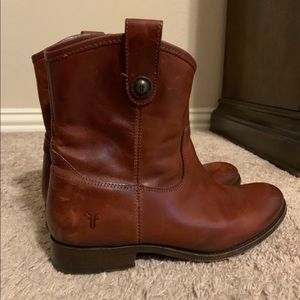 Frye ankle booties size 10